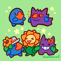 <b>Springtime Friends! [20th April 2018]</b><br>
Nosepass, Gengar, and Sunflora are all very good friends!<br>
<i>Source: Trust me bro</i>